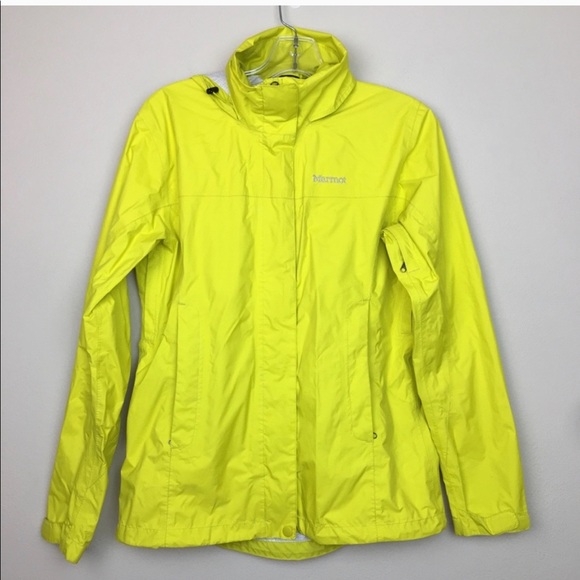 marmot yellow rain jacket